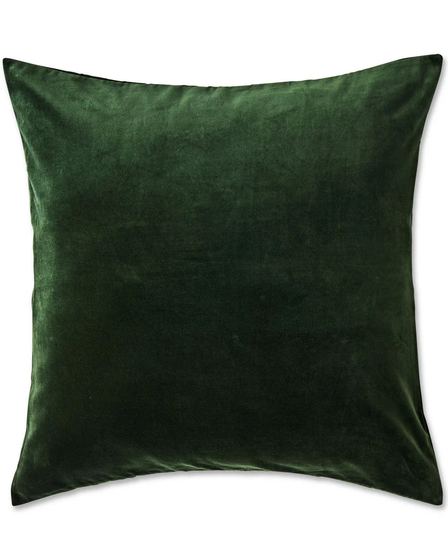 Kip & Co Kombu Green Velvet European Pillowcase