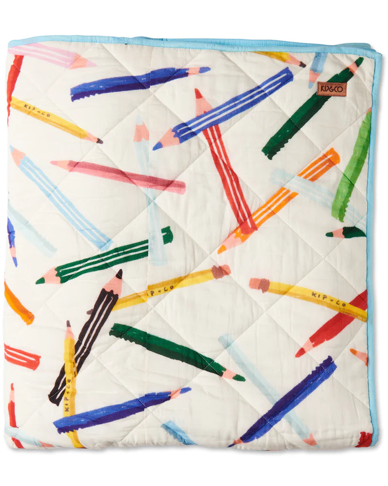 Kip & Co Pencils Quilted Bedspread