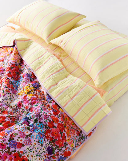 Kip & Co Pina Colada Stripe Bed Linen