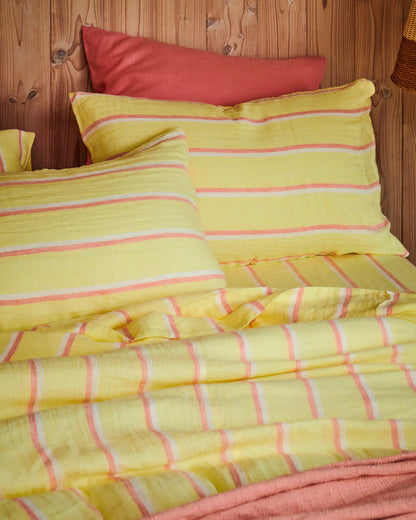 Kip & Co Pina Colada Stripe Bed Linen