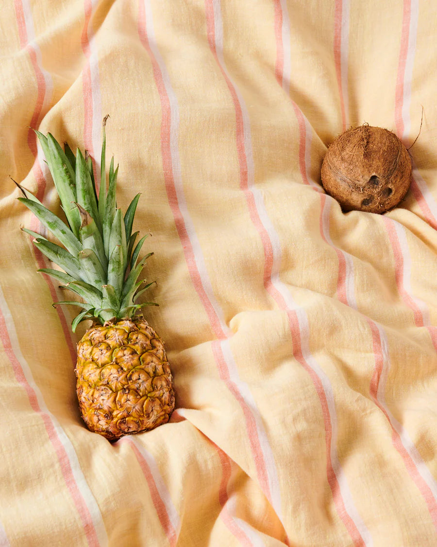 Kip & Co Pina Colada Stripe Bed Linen