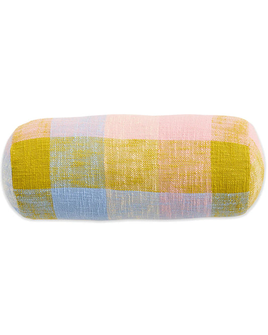 Kip & Co Corfu Tartan Bolster Cushion