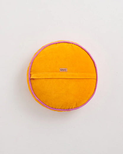 Kip & Co Mango Daiquiri Velvet Pea Cushion