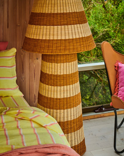 Kip & Co Sombrero Rattan Floor Lamp