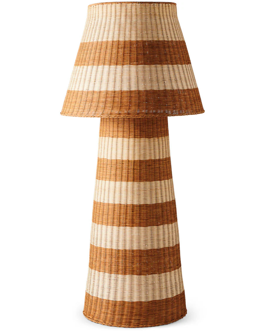 Kip & Co Sombrero Rattan Floor Lamp