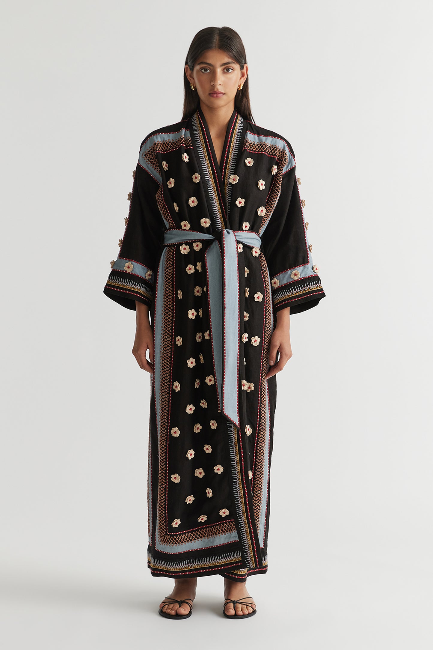 Antipodean Poppy Long Robe