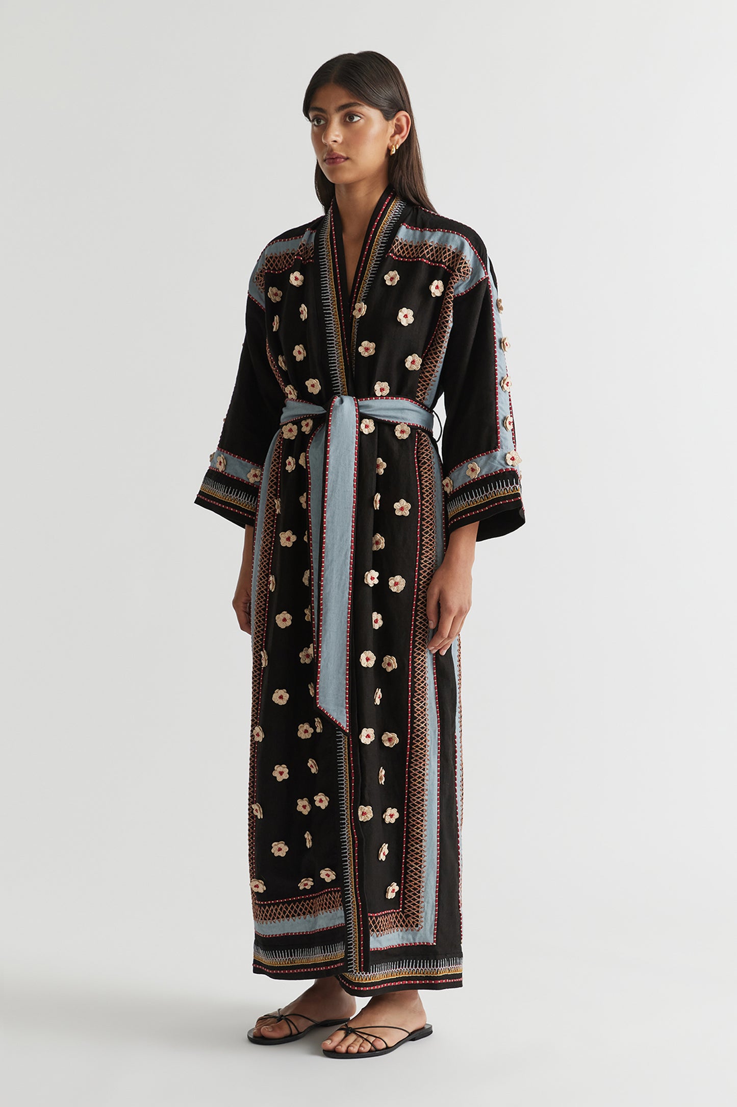 Antipodean Poppy Long Robe