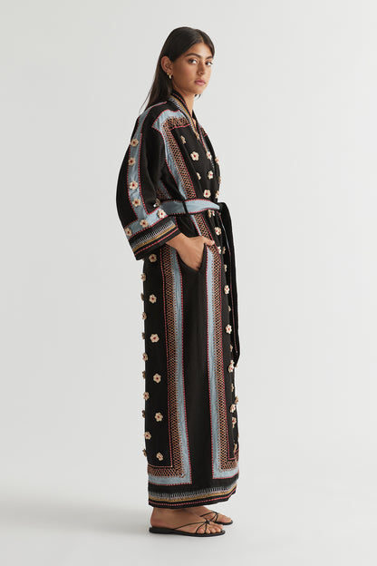 Antipodean Poppy Long Robe