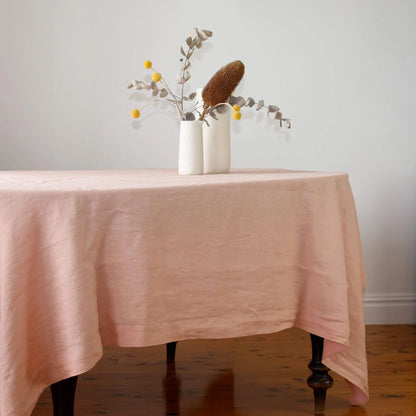 Rosé Linen Tablecloths
