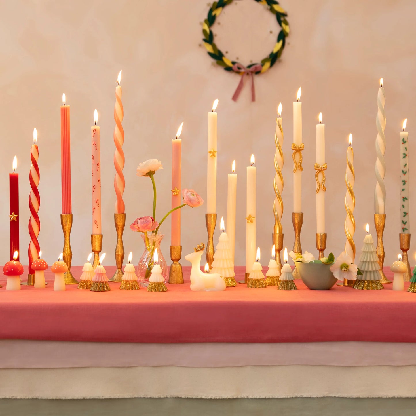 Meri Meri Assorted Stripe Twist Candles (4 Pack)