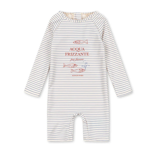 Konges Sløjd Aster Stripe Swim Onesie