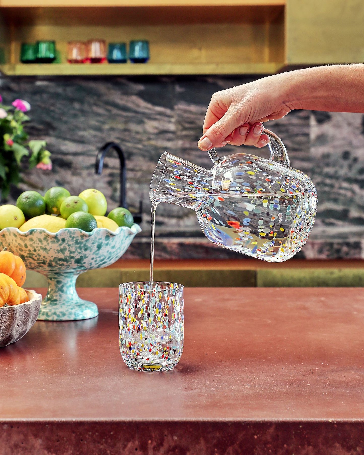 Kip & Co Speckle Carafe & Glass Set