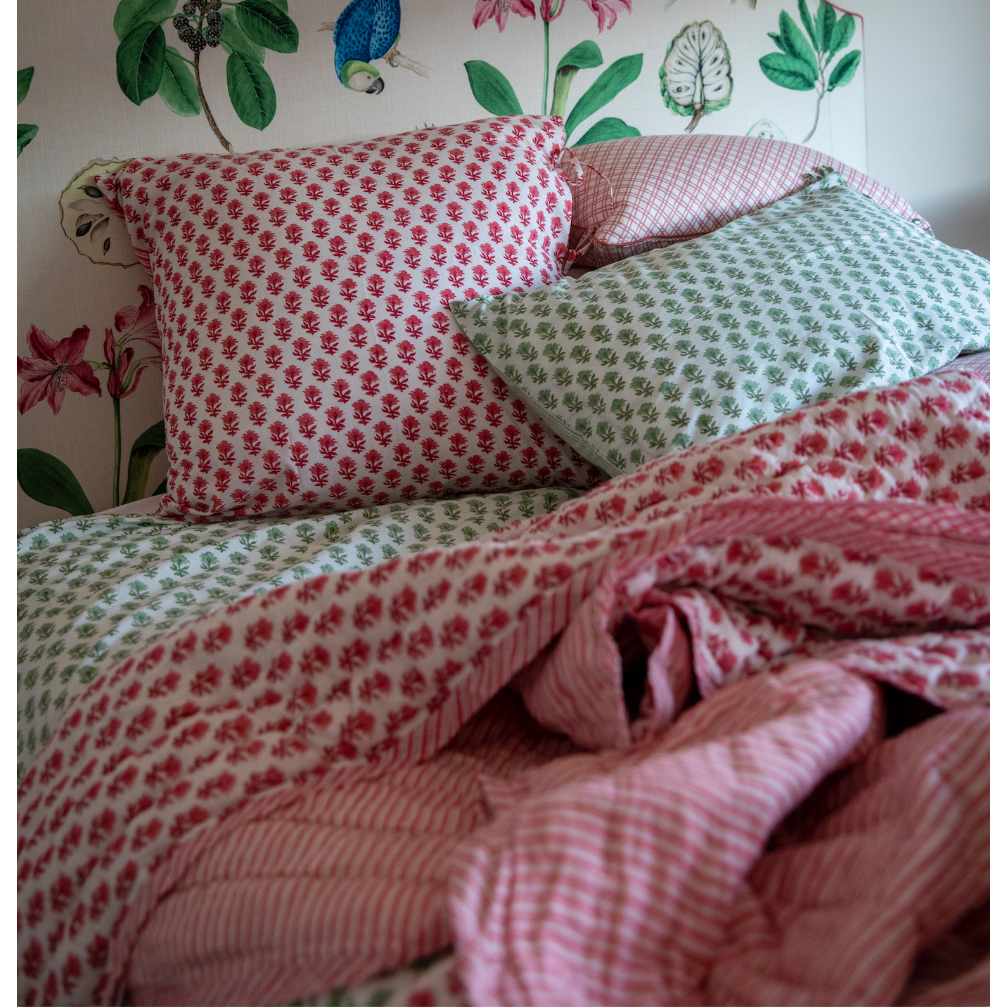 Mandalay Designs Pink Marigold Bed Linen NOW 1/2 Price