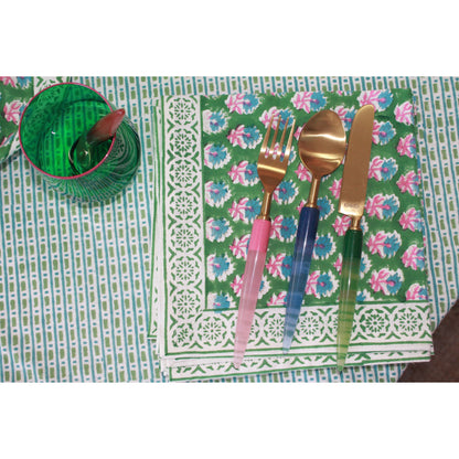 Mandalay Designs Stones Blue Nile Table Linen